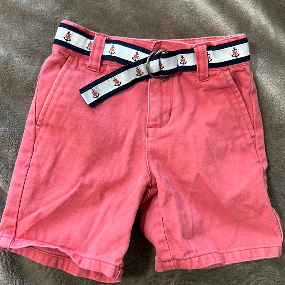 Janie and Jack coral red 18-24 months shorts